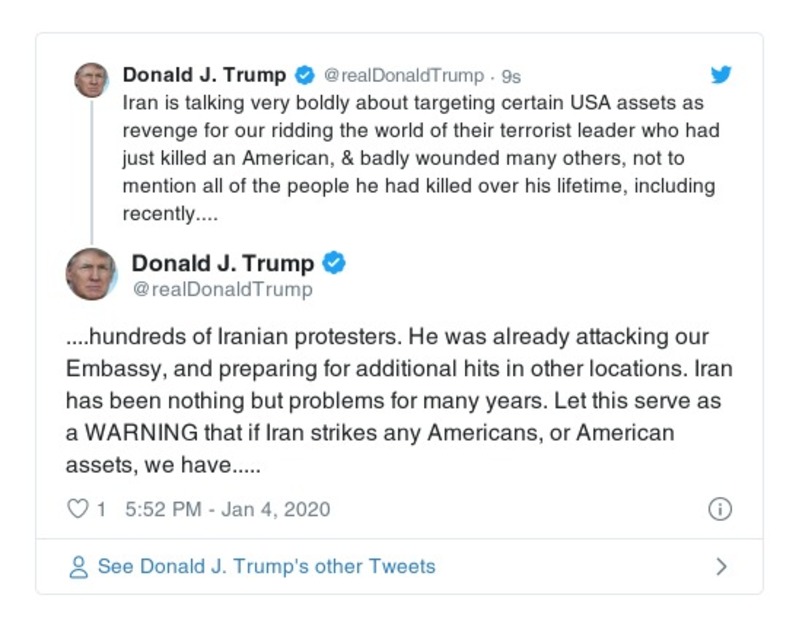 Post preview from Donald Trump