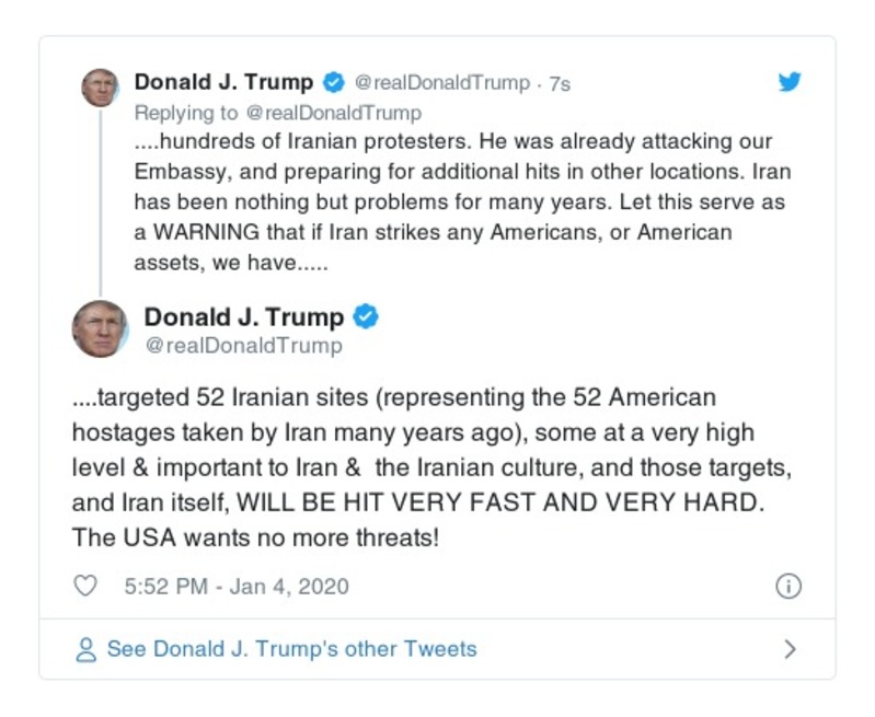 Post preview from Donald Trump