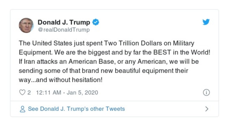 Post preview from Donald Trump