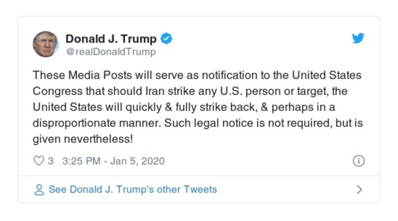 Post preview from Donald Trump