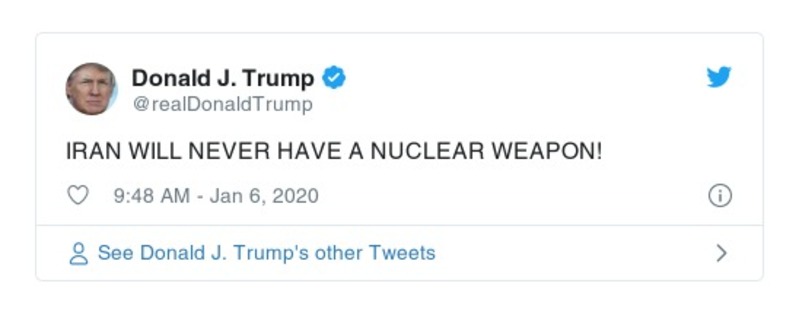 Post preview from Donald Trump