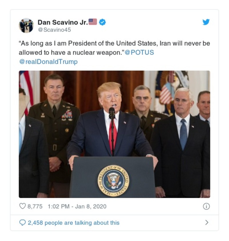 Post preview from Donald Trump