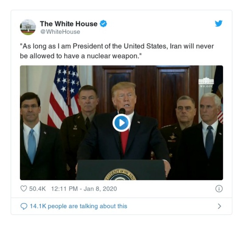 Post preview from Donald Trump