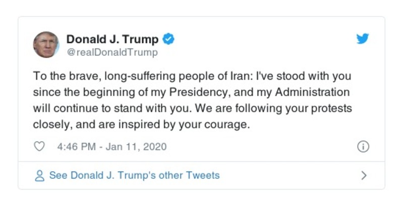 Post preview from Donald Trump