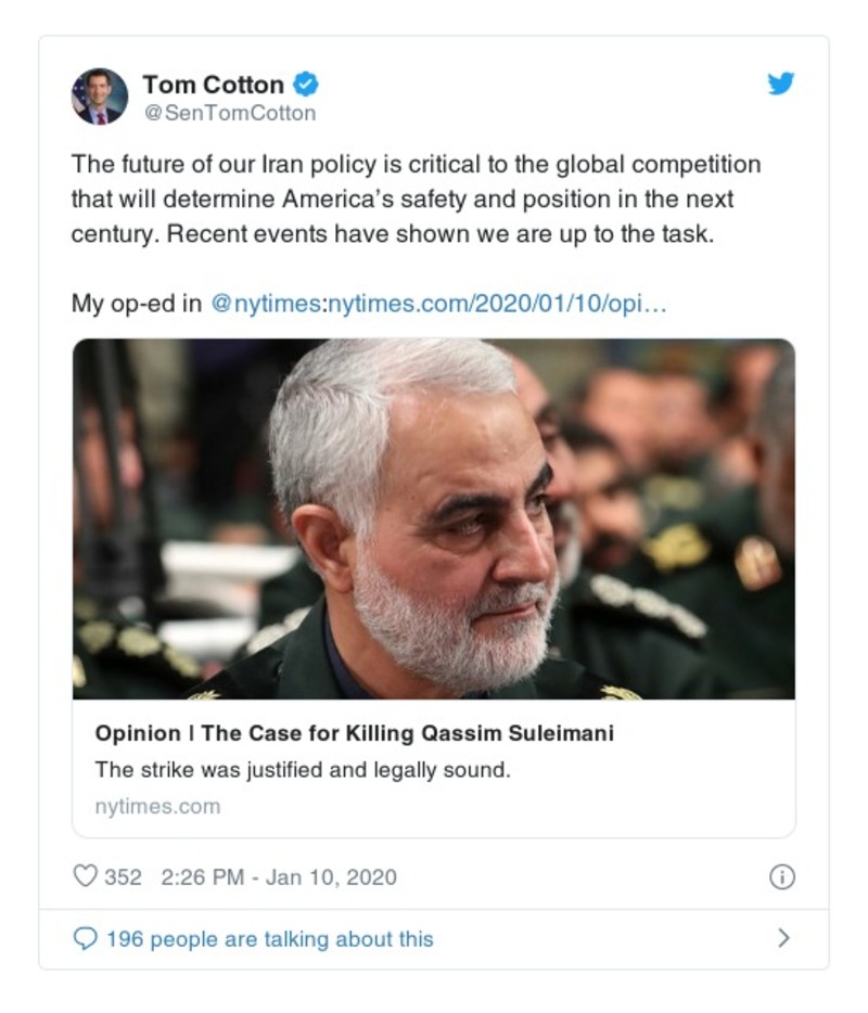 Post preview from Donald Trump