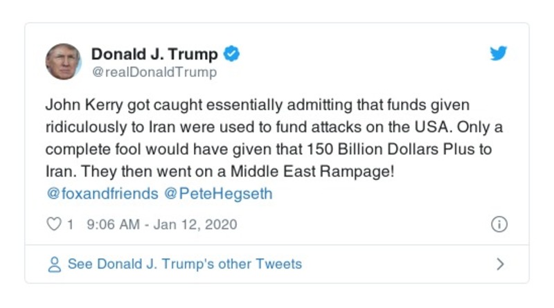 Post preview from Donald Trump