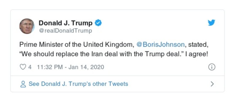 Post preview from Donald Trump