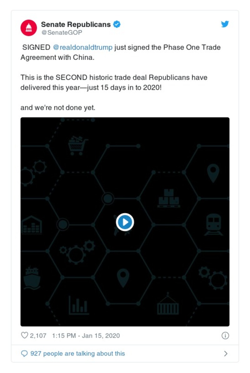 Post preview from Donald Trump