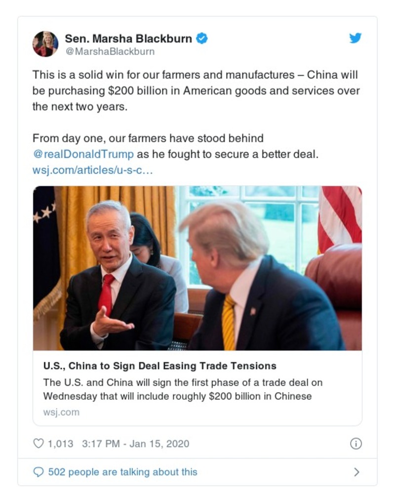 Post preview from Donald Trump