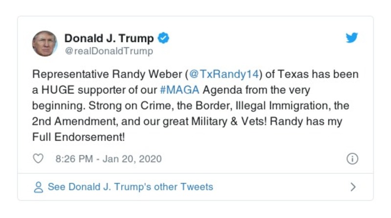 Post preview from Donald Trump