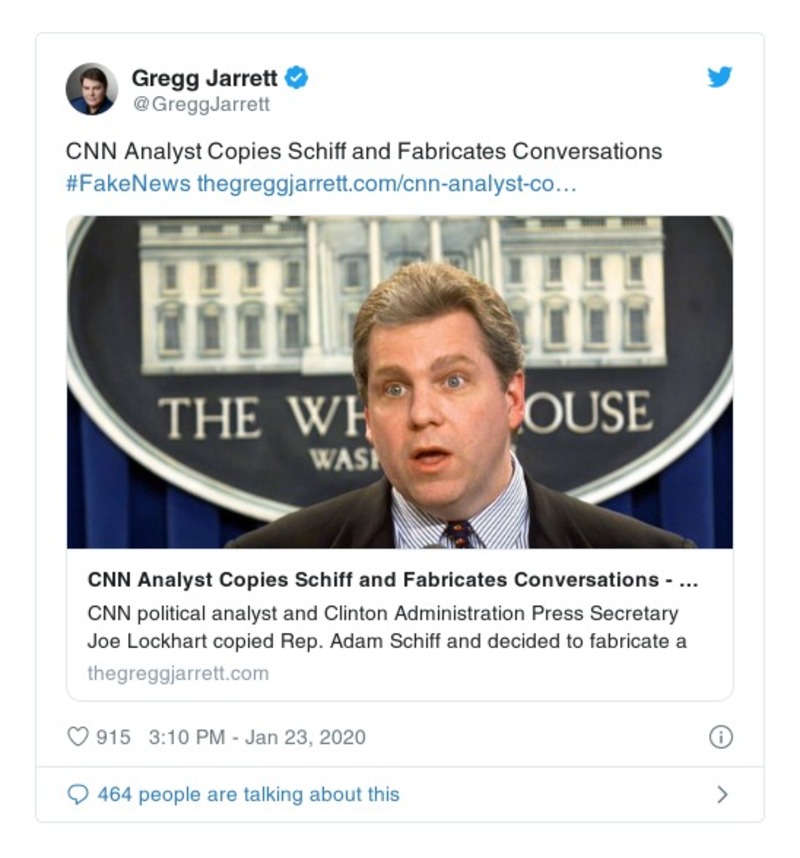 Post preview from Donald Trump