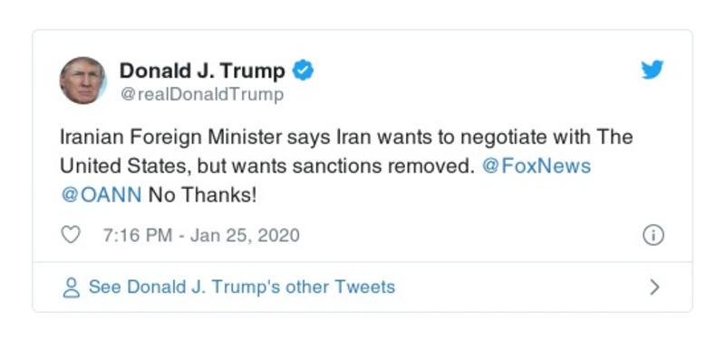 Post preview from Donald Trump