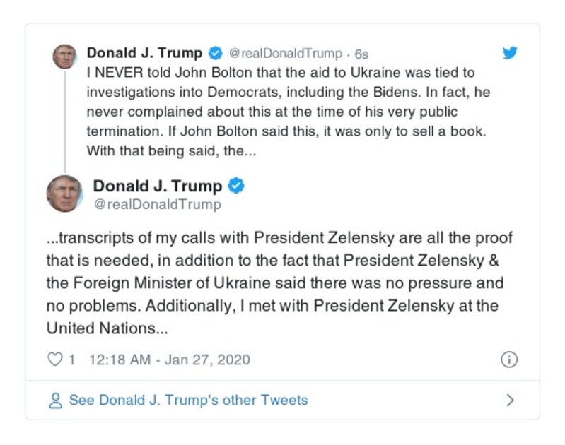 Post preview from Donald Trump