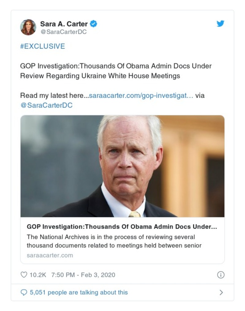 Post preview from Donald Trump