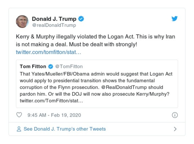 Post preview from Donald Trump