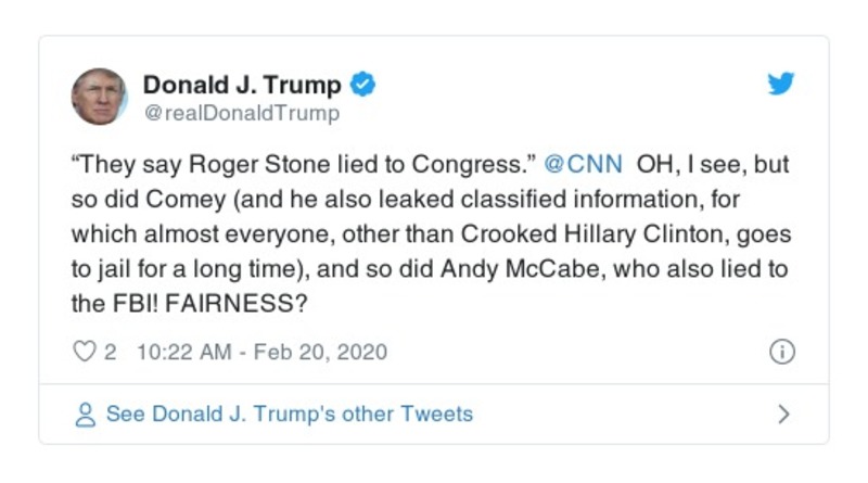 Post preview from Donald Trump