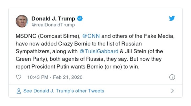 Post preview from Donald Trump