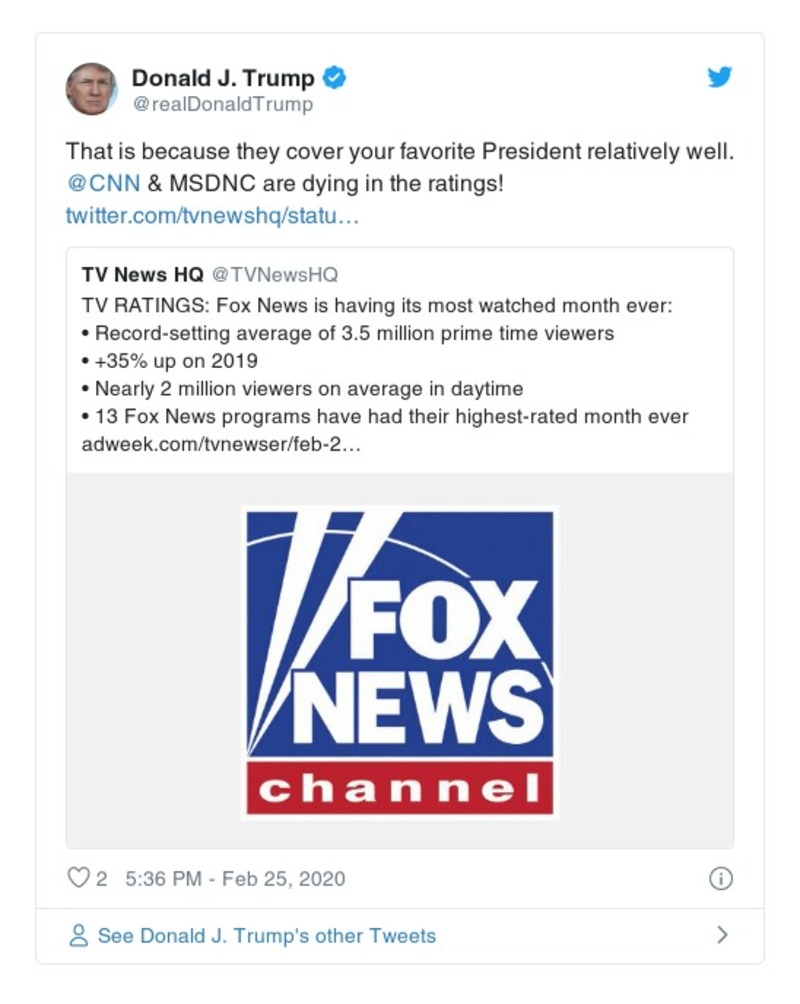 Post preview from Donald Trump