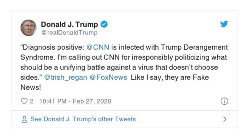 Post preview from Donald Trump