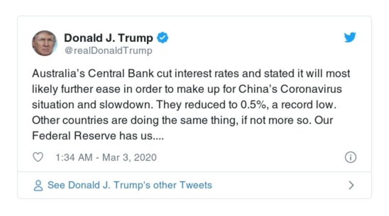 Post preview from Donald Trump