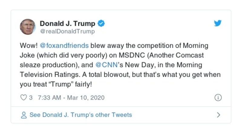 Post preview from Donald Trump