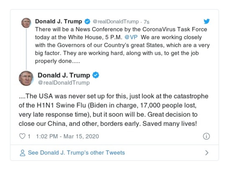 Post preview from Donald Trump