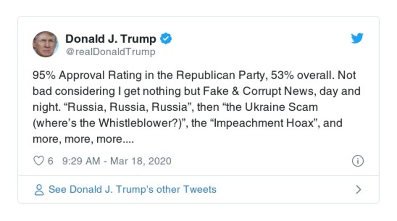 Post preview from Donald Trump