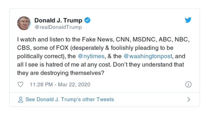 Post preview from Donald Trump