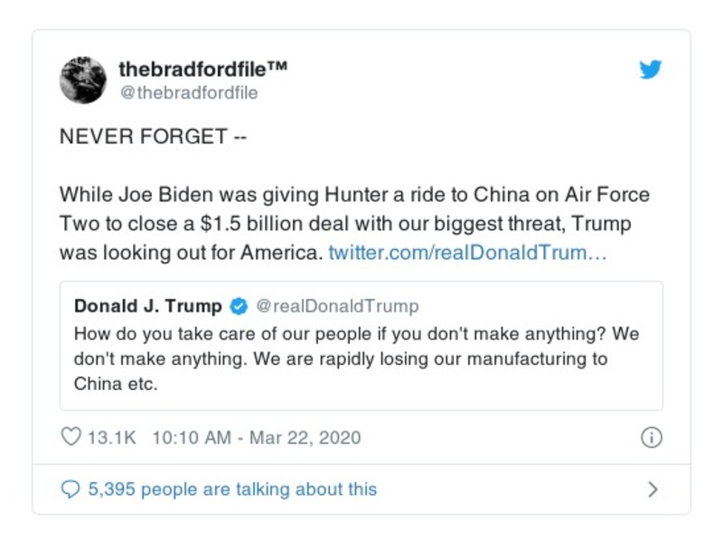 Post preview from Donald Trump