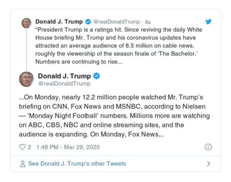 Post preview from Donald Trump