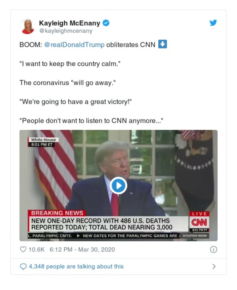 Post preview from Donald Trump