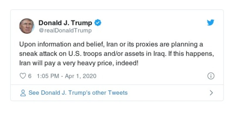 Post preview from Donald Trump