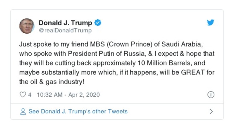 Post preview from Donald Trump