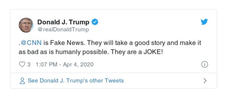 Post preview from Donald Trump