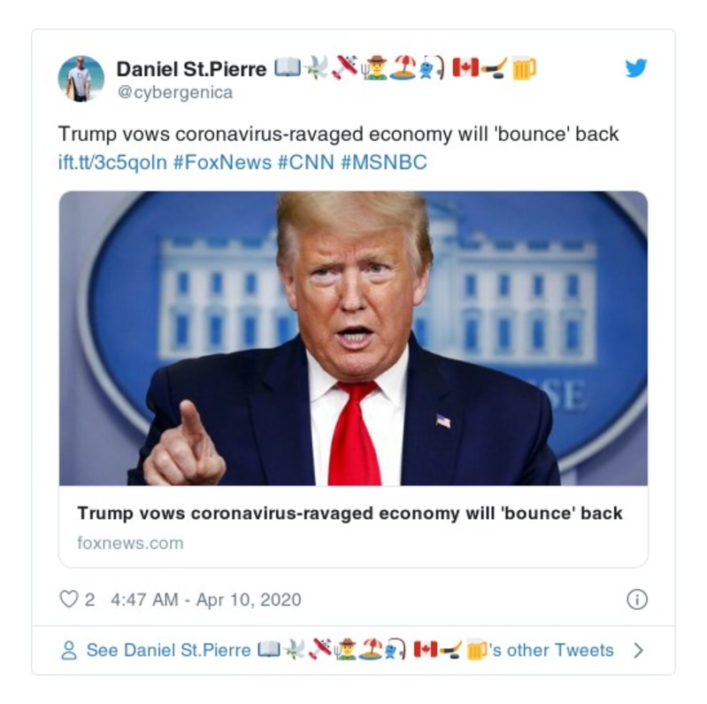 Post preview from Donald Trump