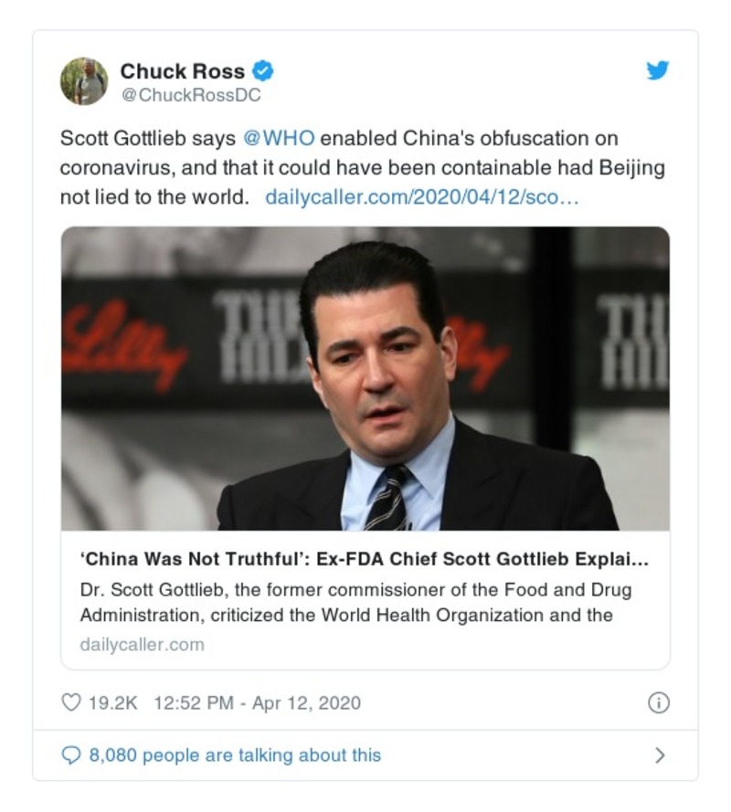 Post preview from Donald Trump