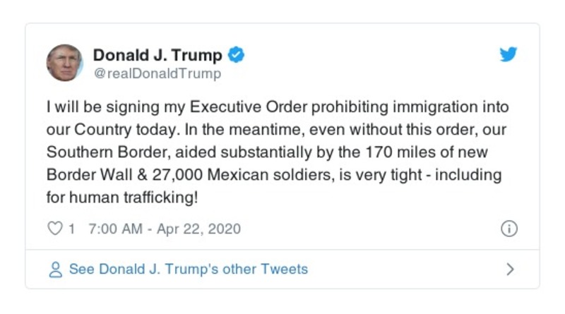 Post preview from Donald Trump