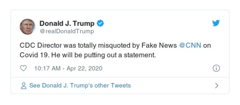 Post preview from Donald Trump