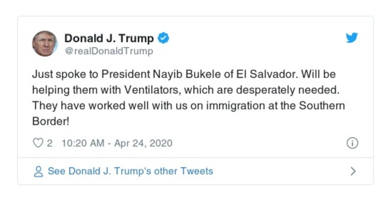 Post preview from Donald Trump