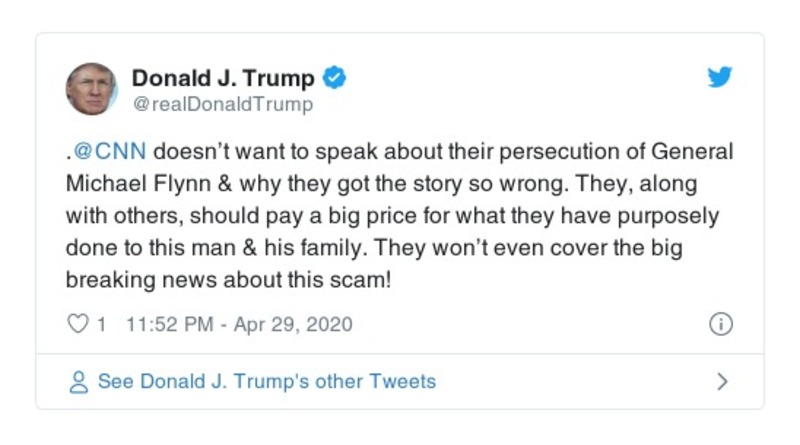 Post preview from Donald Trump