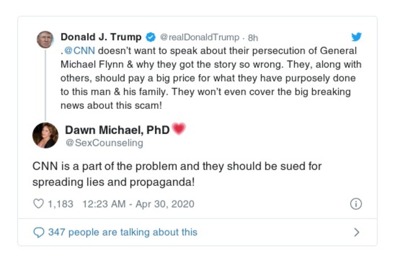 Post preview from Donald Trump