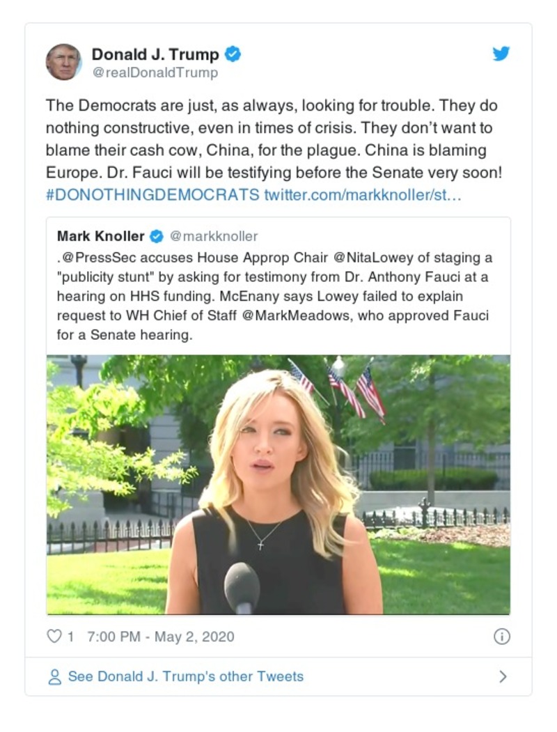 Post preview from Donald Trump