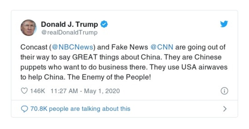 Post preview from Donald Trump