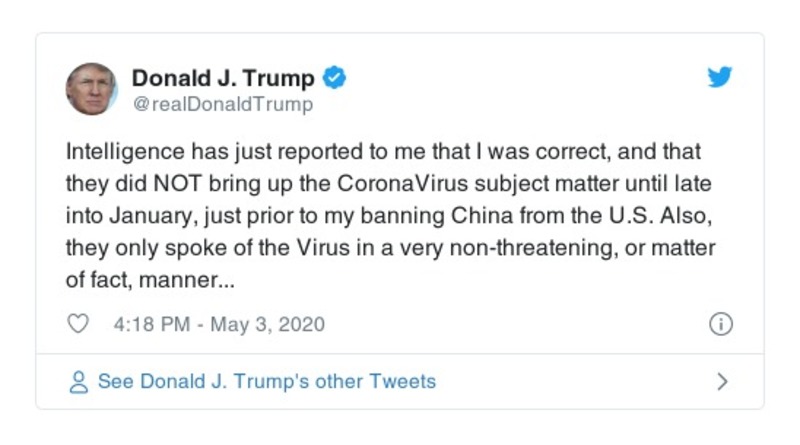 Post preview from Donald Trump