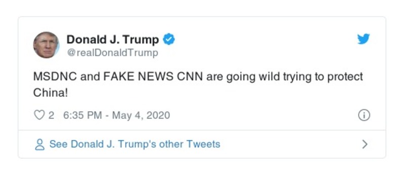 Post preview from Donald Trump