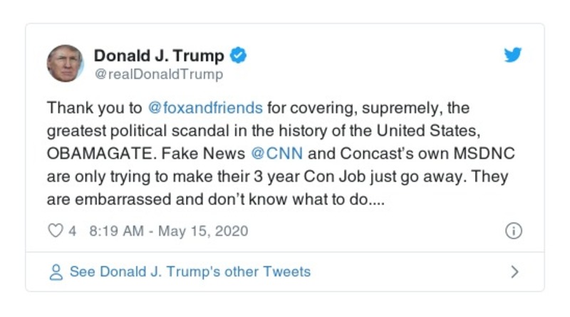 Post preview from Donald Trump