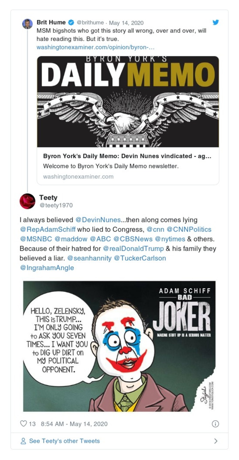 Post preview from Donald Trump