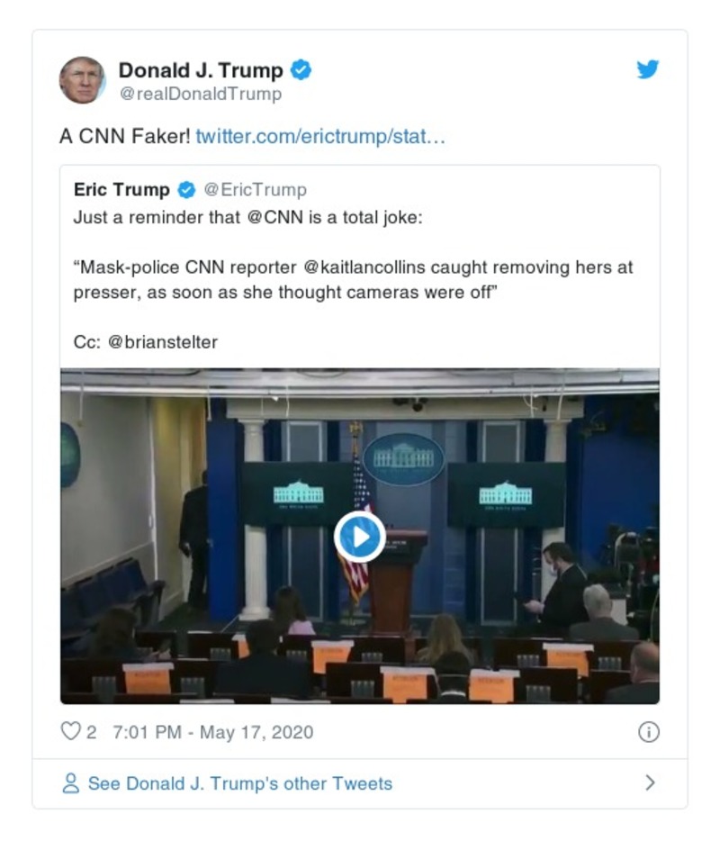 Post preview from Donald Trump