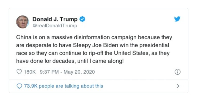 Post preview from Donald Trump