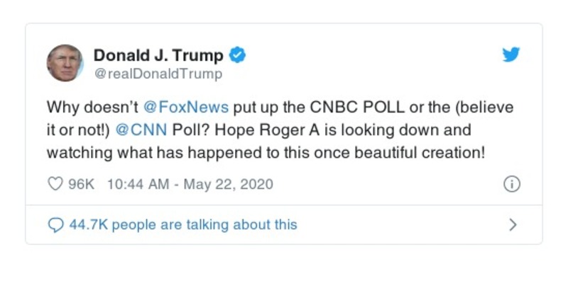 Post preview from Donald Trump